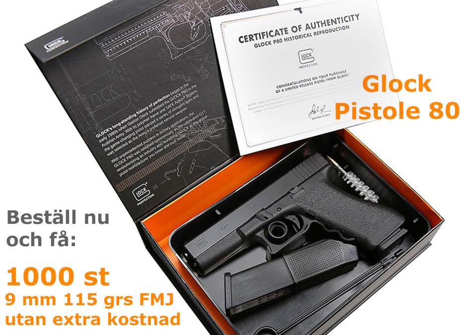Glock Pistol 80 + Magtech 9A